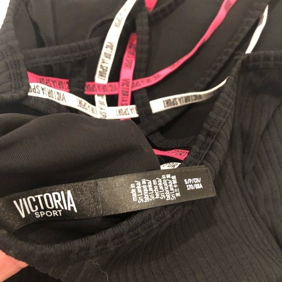 Victoria's Secret Strapped black ribbed logo bodysuit - Picture 7 of 8